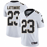 Nike Men & Women & Youth Saints 23 Marshon Lattimore White NFL Vapor Untouchable Limited Jersey,baseball caps,new era cap wholesale,wholesale hats